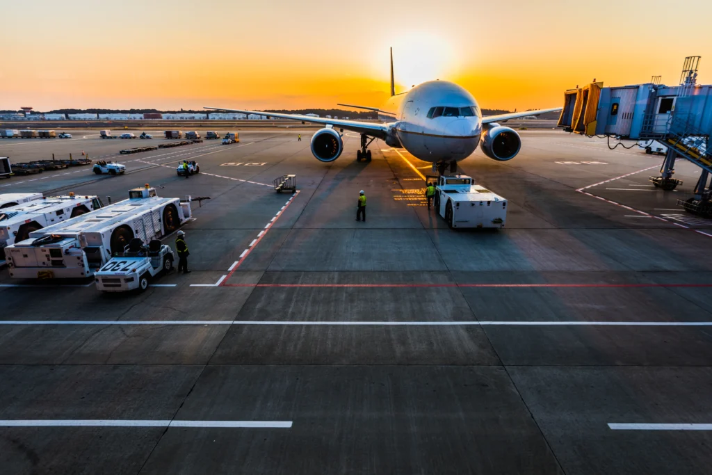 Plane at Airport skip the lines at Ngurah Rai Airport